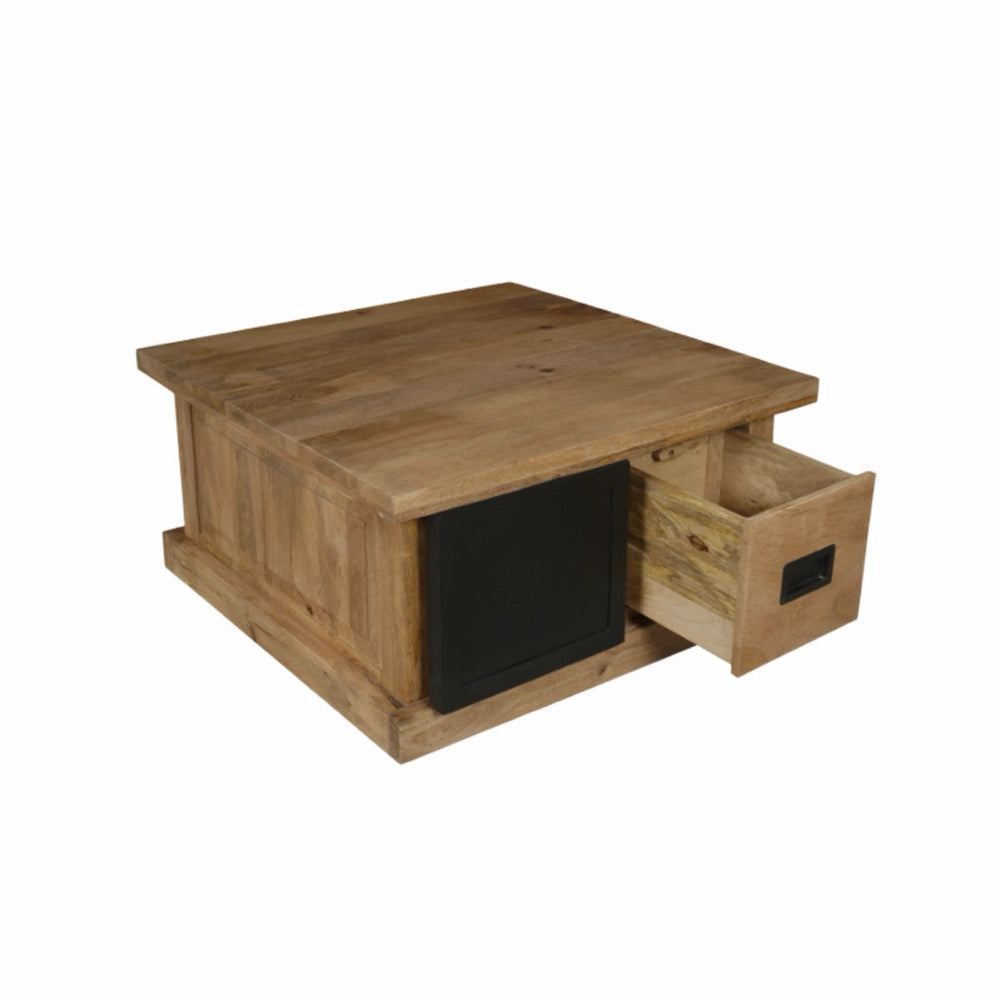 Salontafel Nashville Naturel Mangohout 80 cm