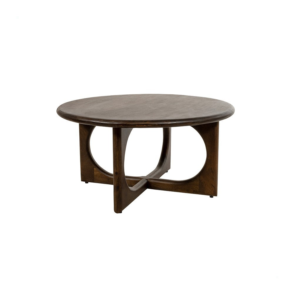 Salontafel Ø80, Mango Brown Walnut – Zodiac