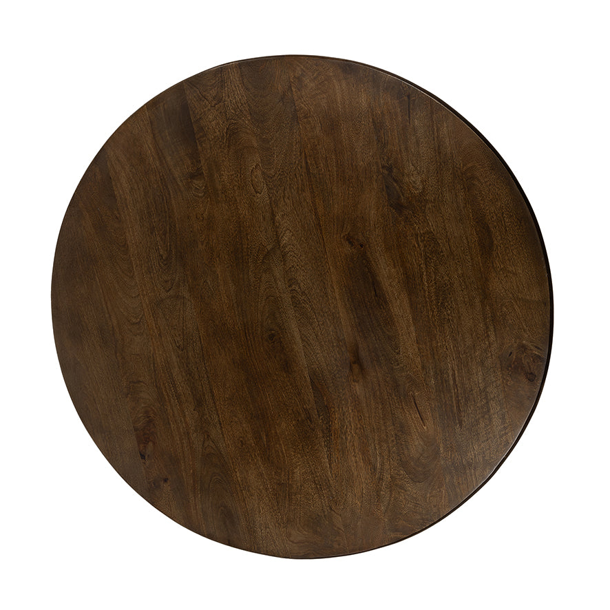 Salontafel Ø100, H40, Brown Walnut