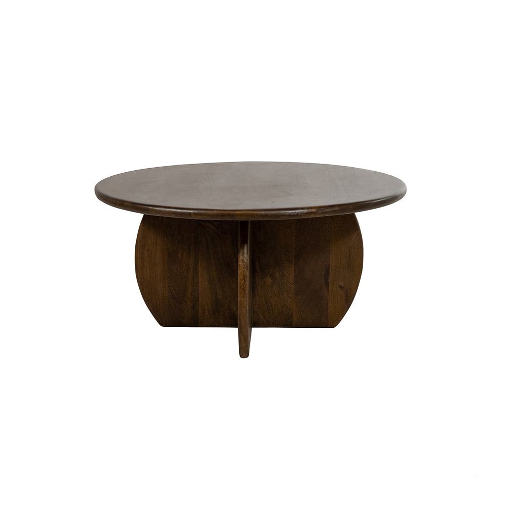 Salontafel Ø80, H40, Mango Walnut