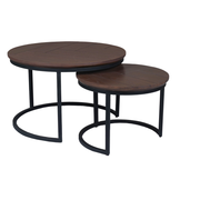 Salontafel set Otik Walnoot Eikenhout 70 cm