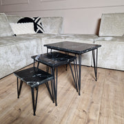 Salontafel set Jala Zwart Marmer 50 cm