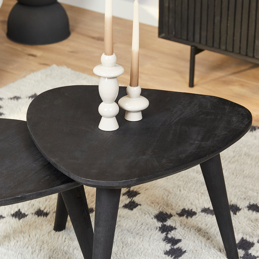 Salontafel set van 2 Oxford Black