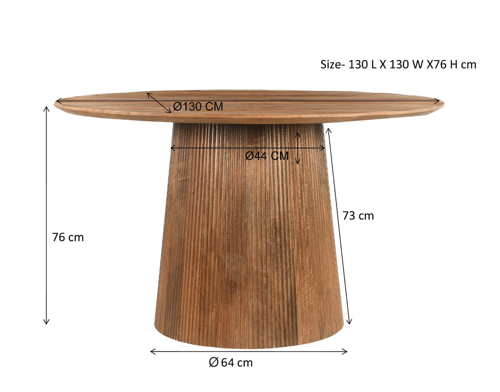 Eettafel Salvator Rond 130cm