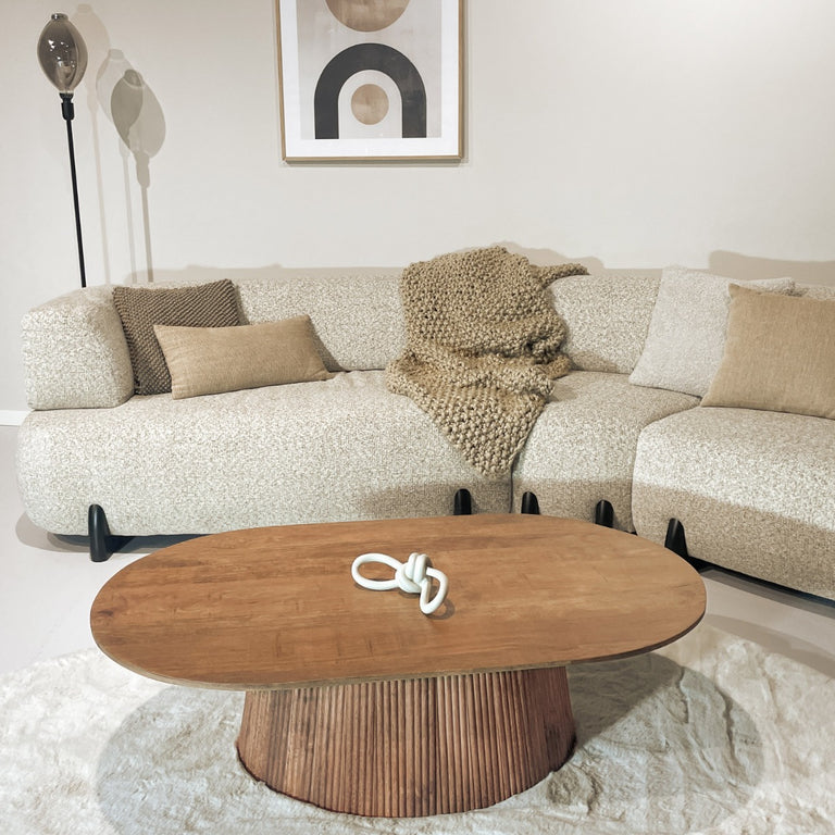 Ovale Mango Salontafel Salvator 120 cm