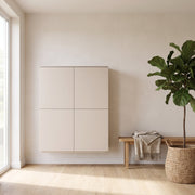 Sfeerfoto: wandkast Casa met 4 deuren (120 cm) in een moderne woonkamer