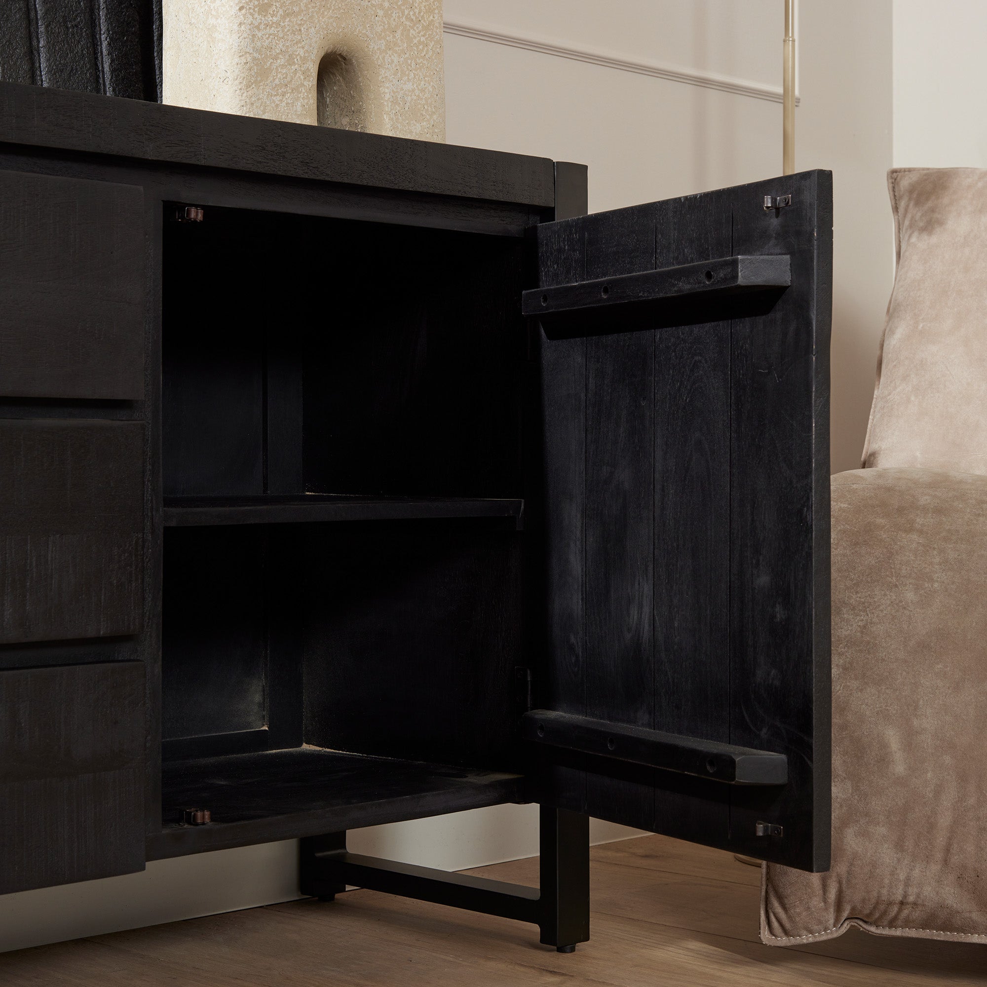 Dressoir Boaz Black | 160 cm - foto 2