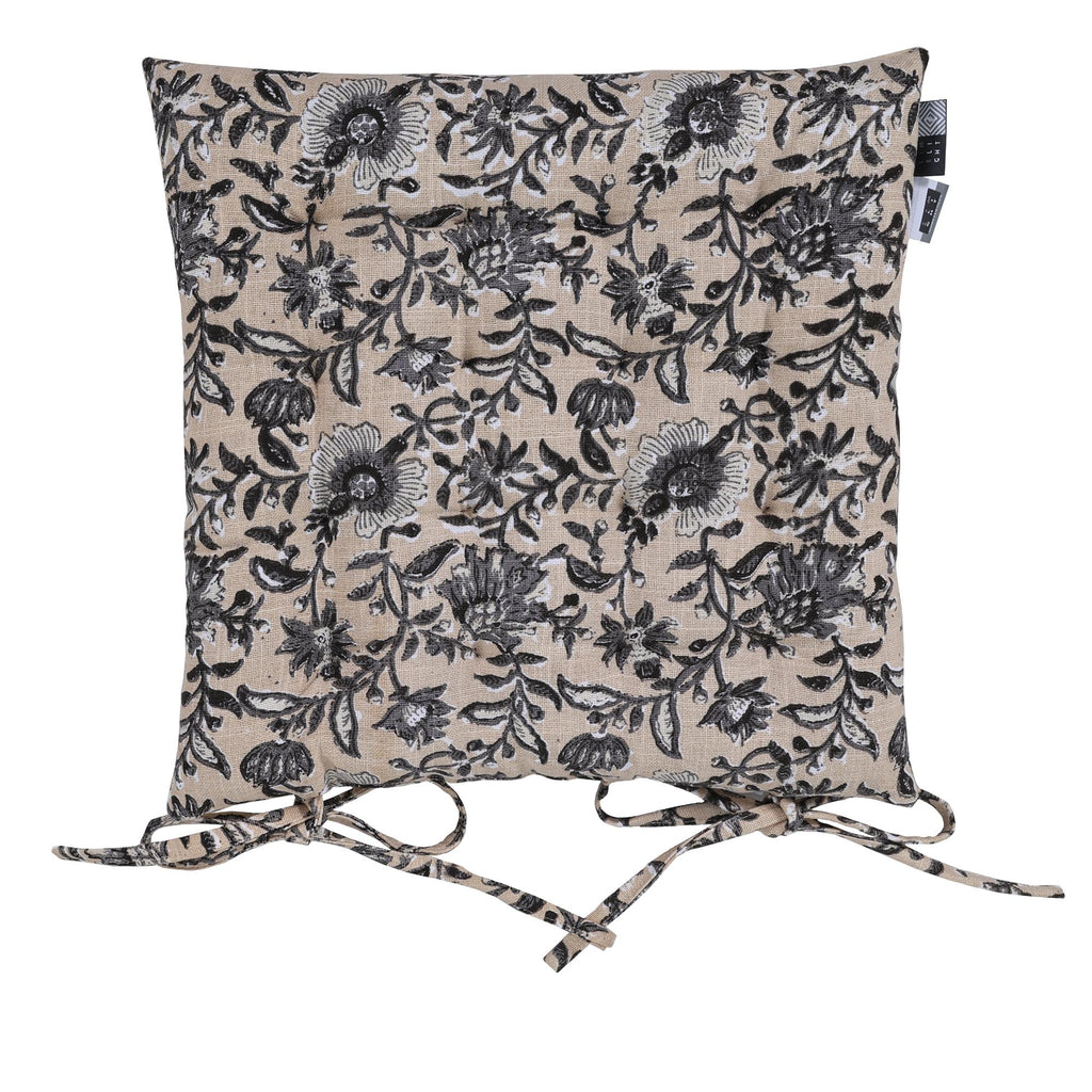 Stoelkussen Floral | 40x40 cm | beige