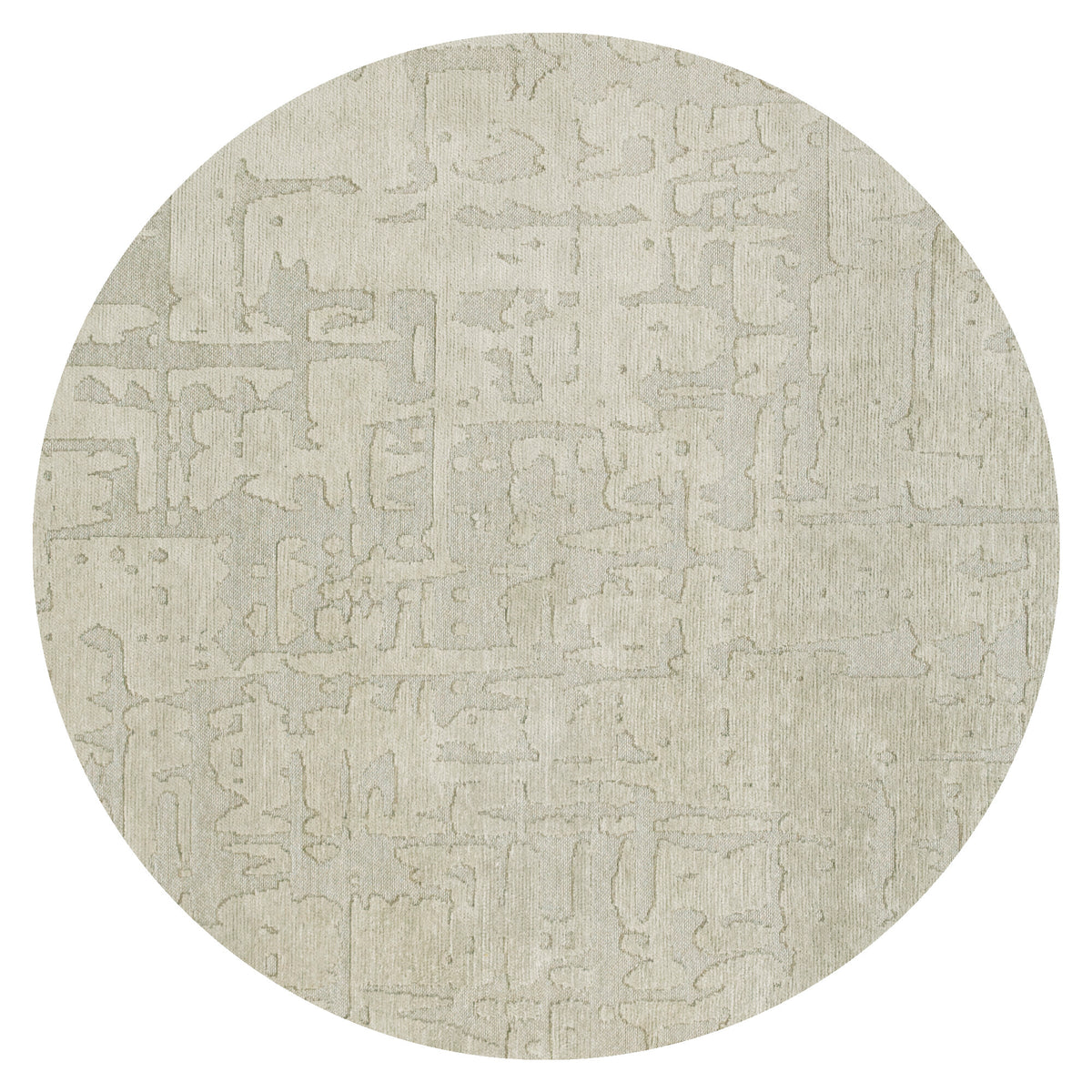 Vloerkleed Structures Beige - Rond