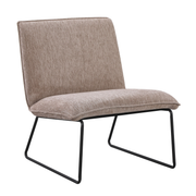 Fauteuil James - Taupe - fauteuil in stof, vooraanzicht