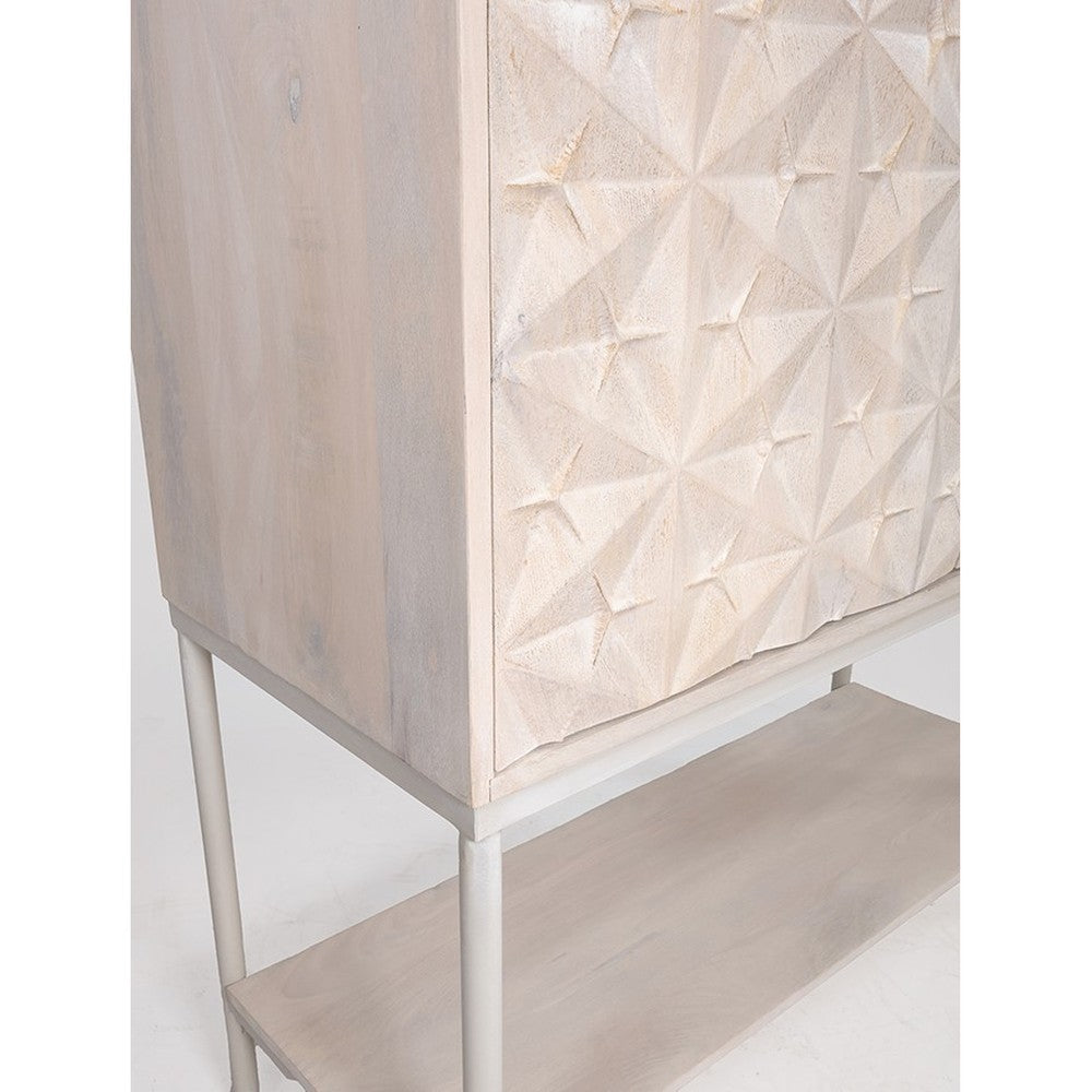 Trinity 2-deurs kast met onderplank, Mango Ashblond – afbeelding 4