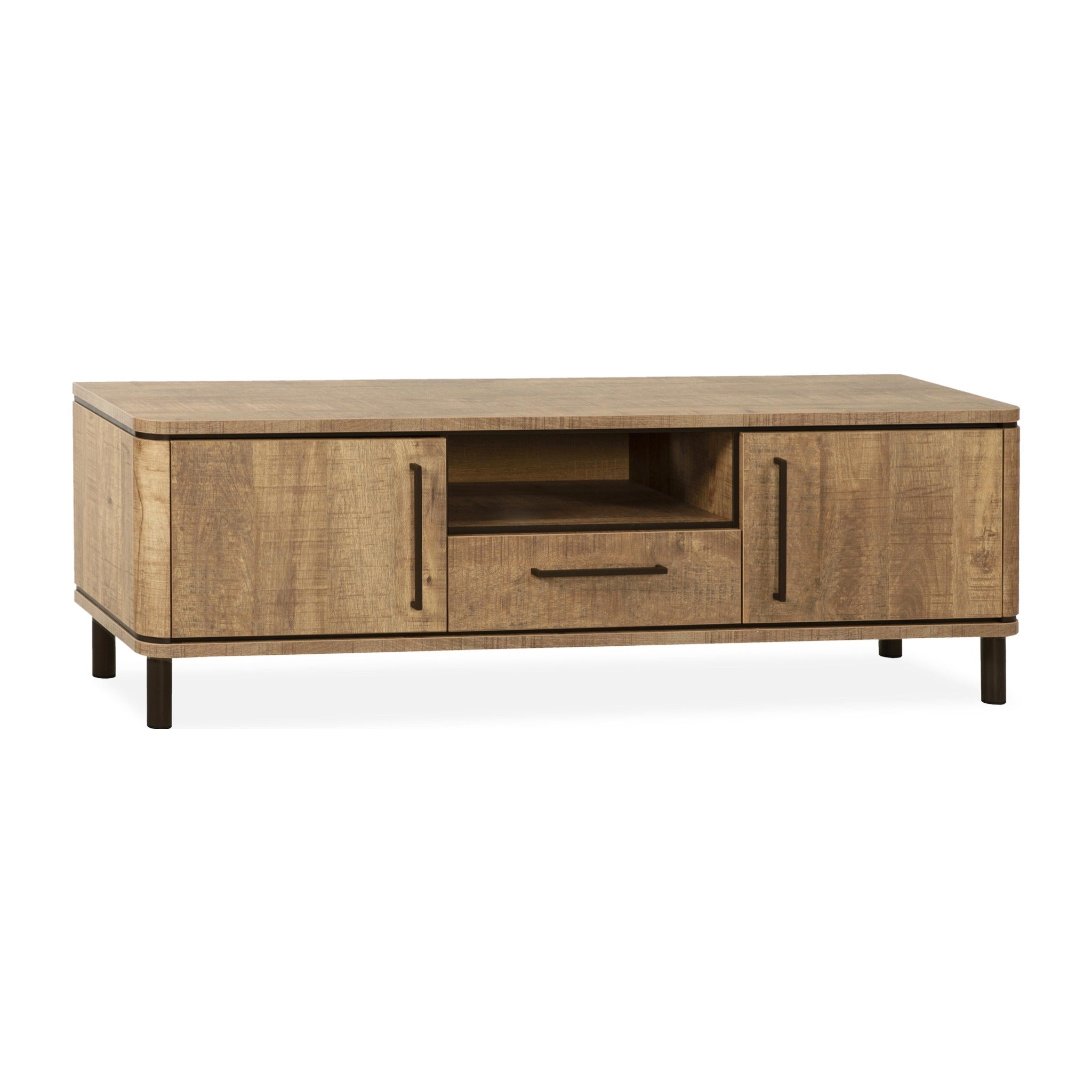 TV-meubel Capri midden met 2 deuren, 1 lade en 1 open vak, 160 cm breed