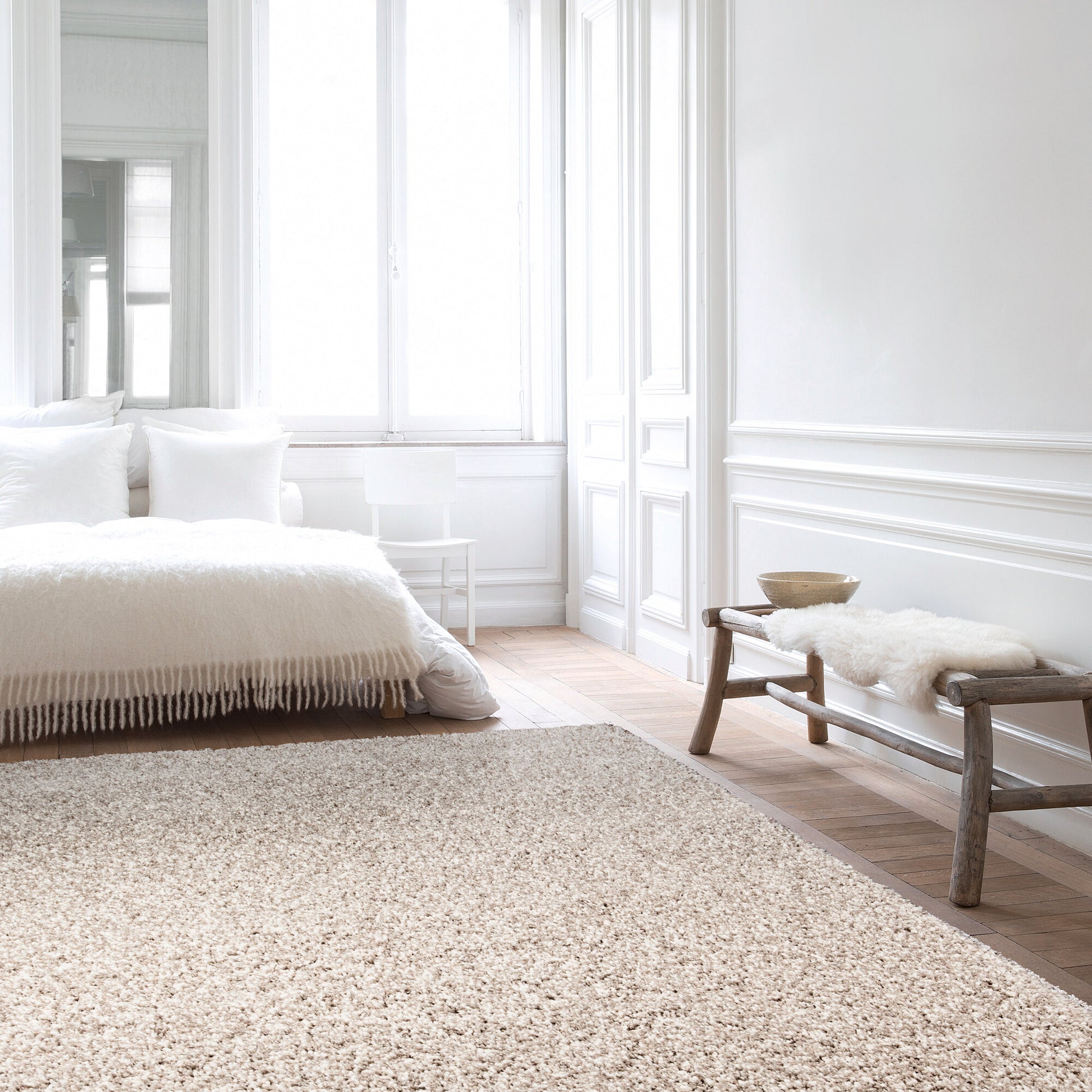 Vloerkleed Twilight Lichtgrijs in interieur
