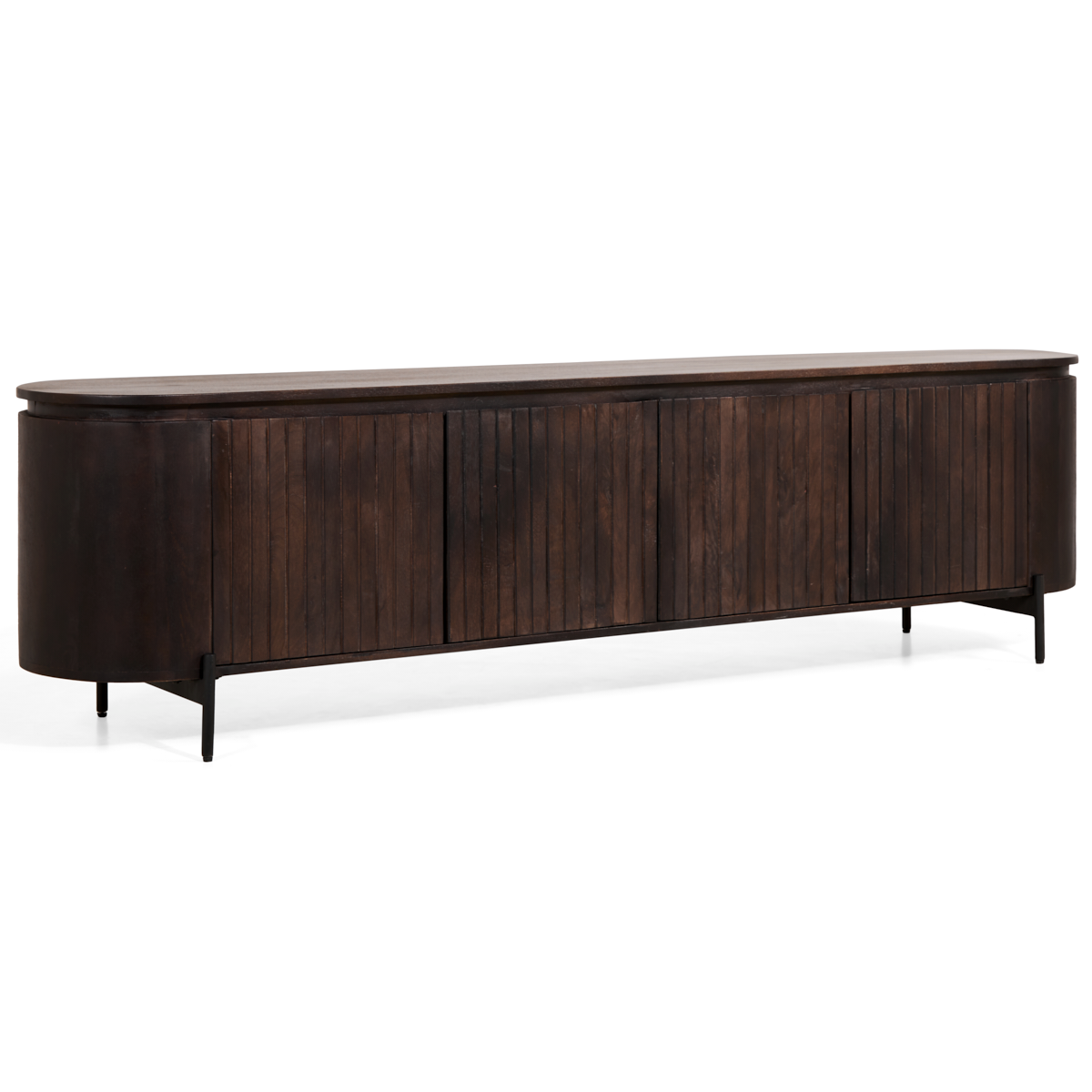 TV-meubel Mokka - Donkerbruin 210 cm