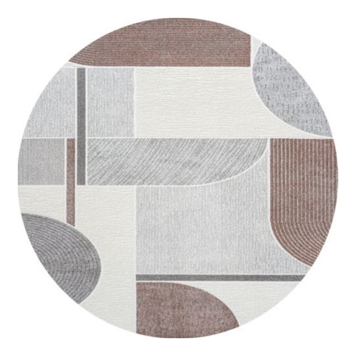 Vloerkleed Verwood Terracotta Multicolor - Rond