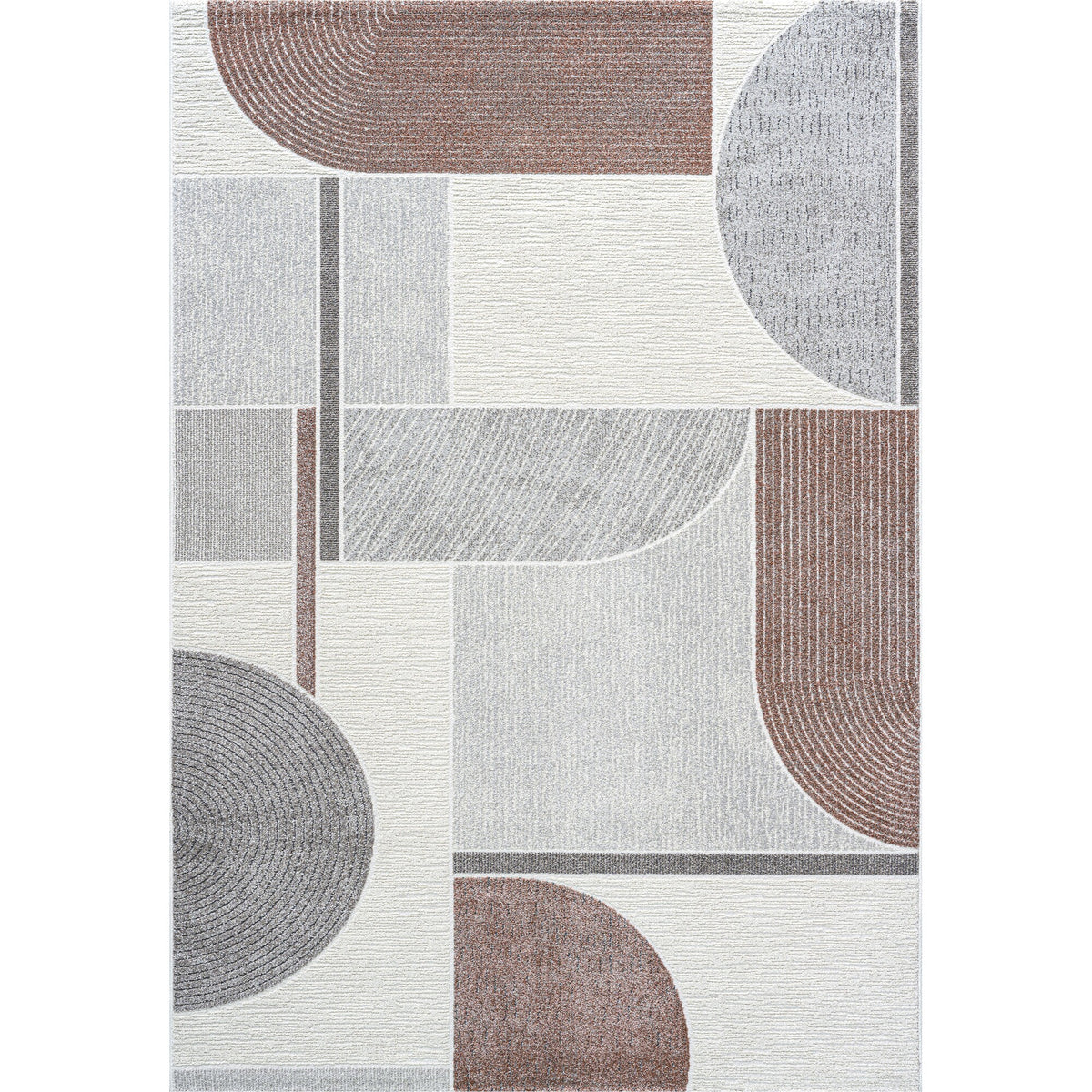 Vloerkleed Verwood Terracotta Multicolor - Rechthoek