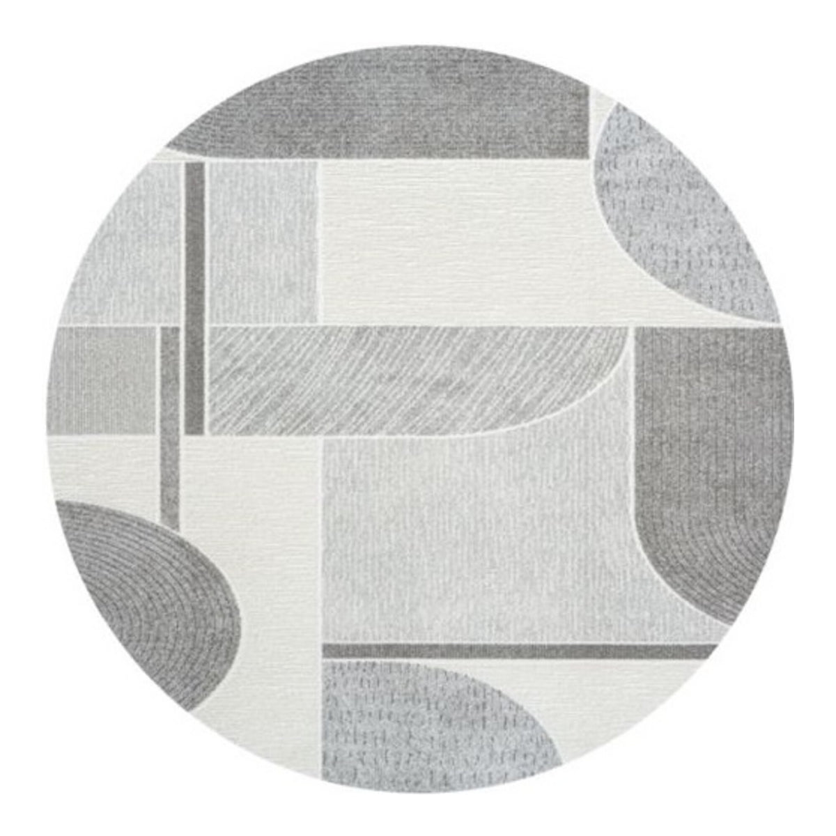 Vloerkleed Verwood Grijs Multicolor - Rond