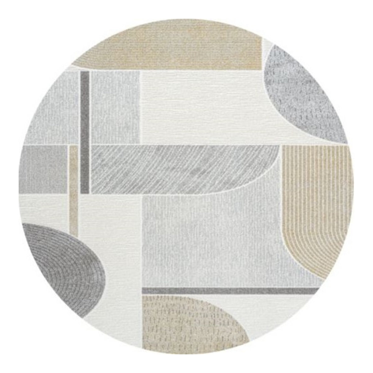 Vloerkleed Verwood Oker Multicolor - Rond