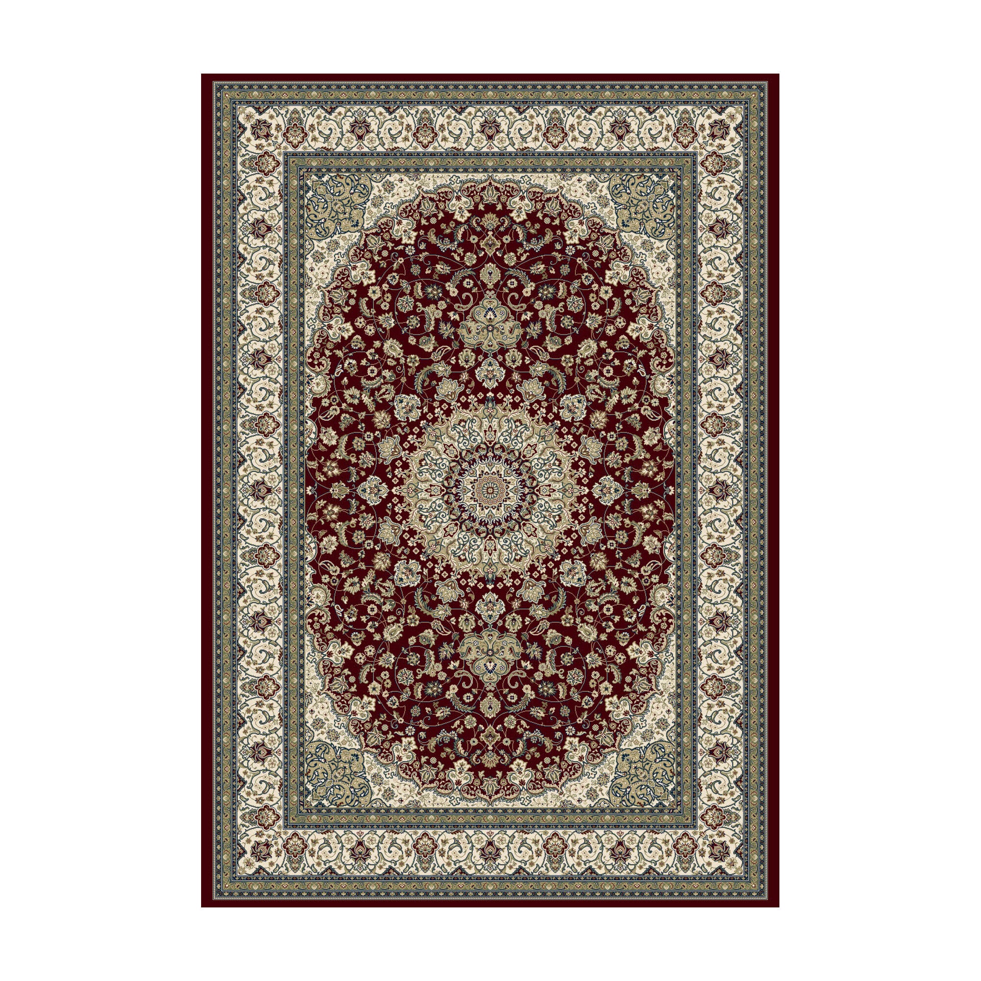 Vloerkleed Vierne Rood - vlak