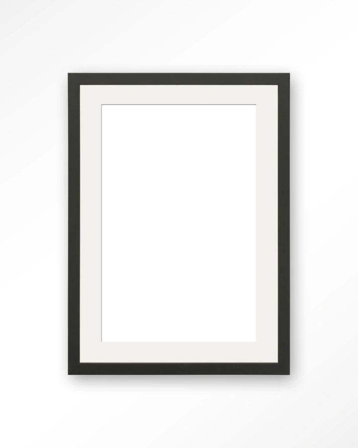 Houten lijst 30x40 cm - zwart - passe partout