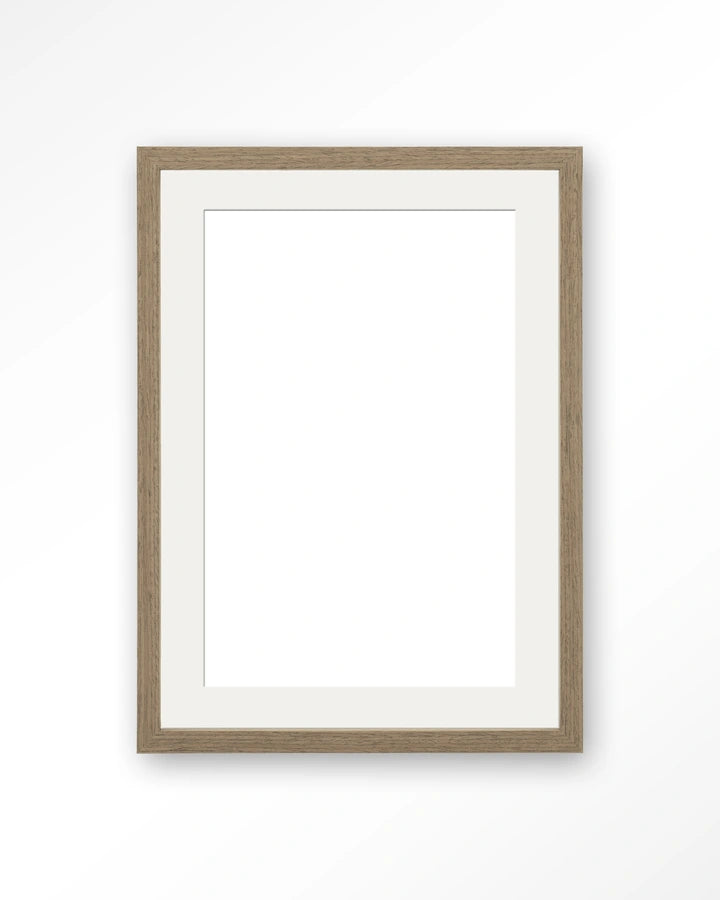 Houten lijst 30x40 cm - bruin - passe partout