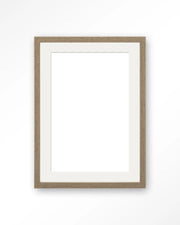 Houten lijst 40x50 cm -  bruin - passe partout