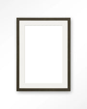 Houten lijst 40x50 cm - donkerbruin - passe partout