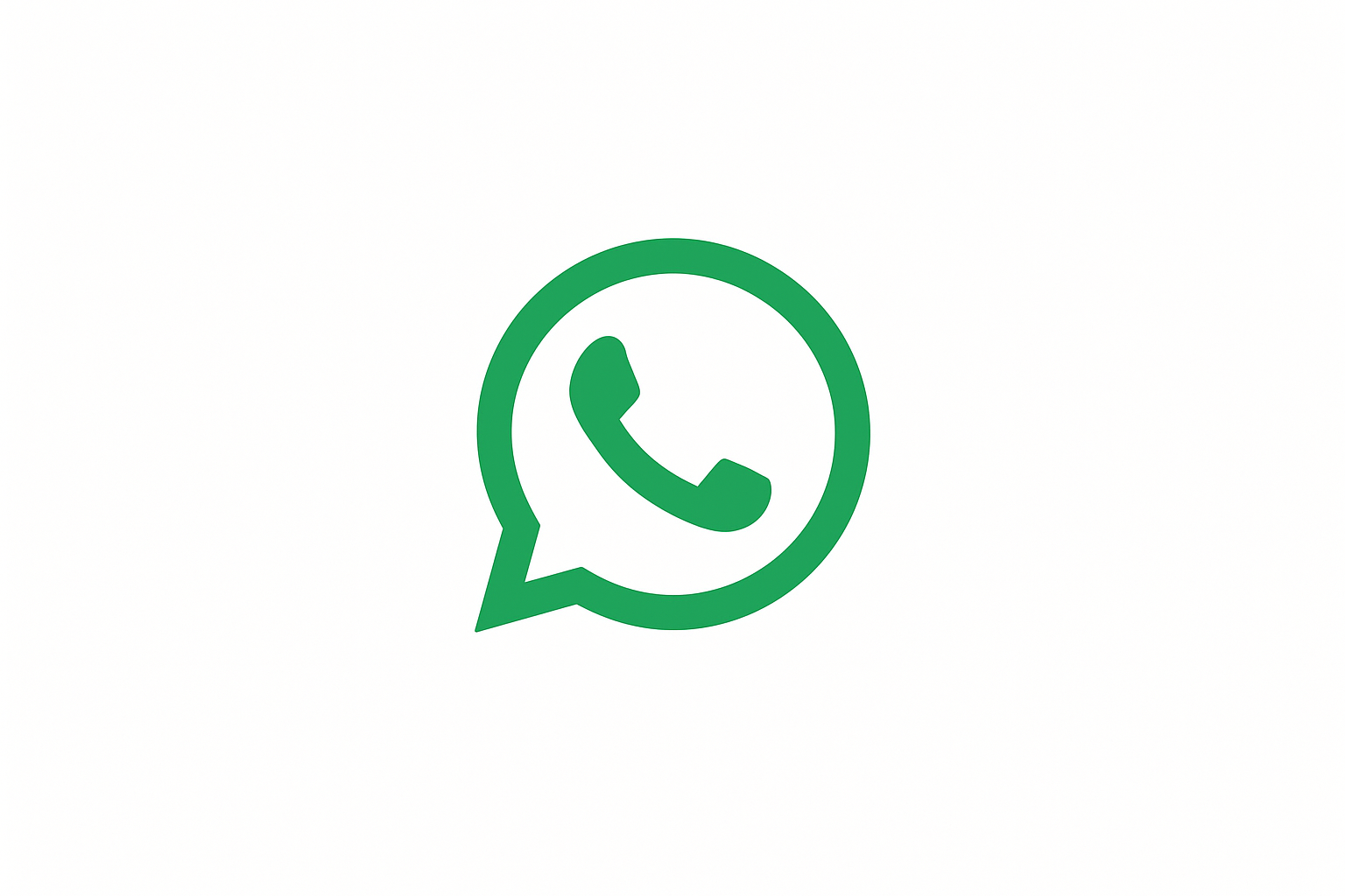 whatsapp icoon met witte achtergrond