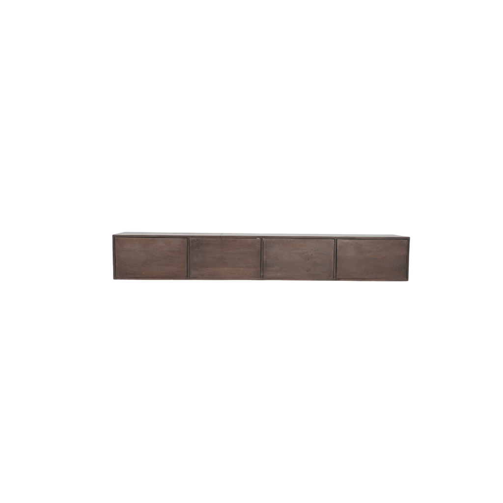 Zwevend tv meubel Vision Walnut | 200 cm